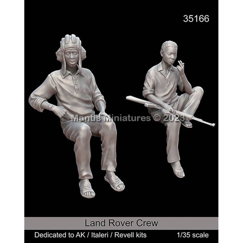 1/35 Current Use Land Rover African Militia Crew Set (for AK Interactive / Italeri / Revell)