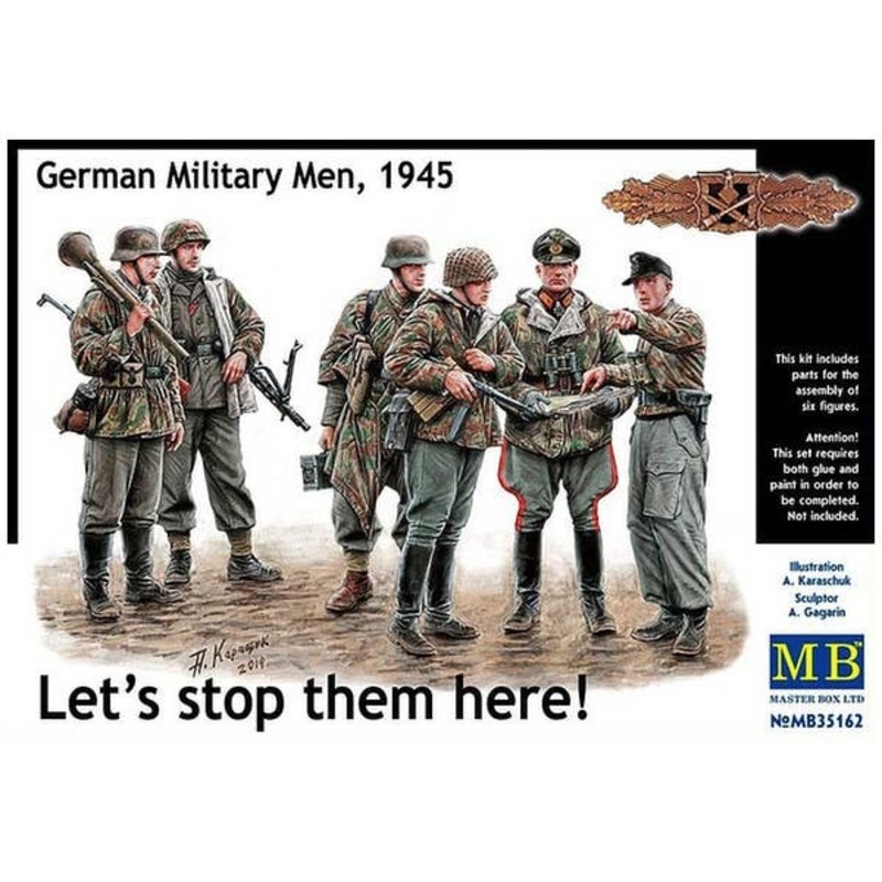 1/35 German Military Men 1945 Let's Stop Them Here