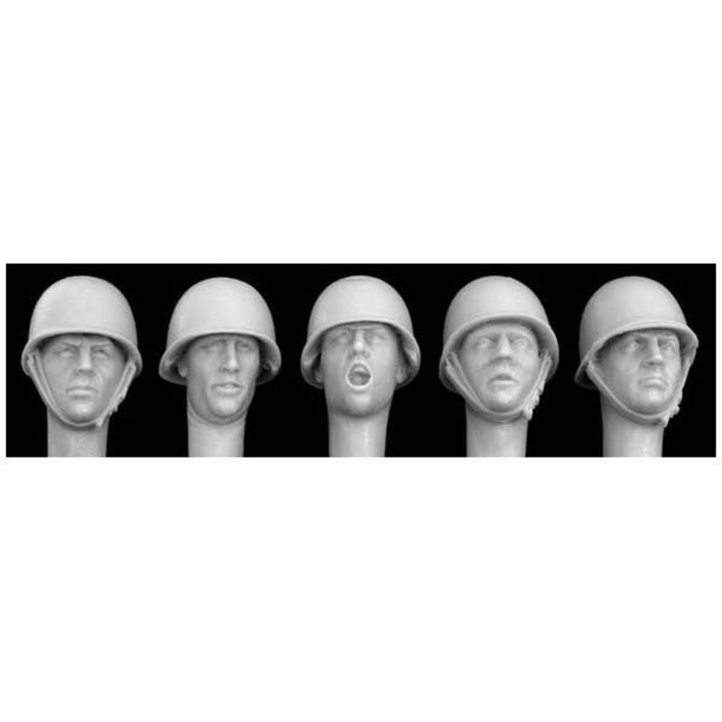 1/35 Heads with M51 French Steel Helmets (5pcs)