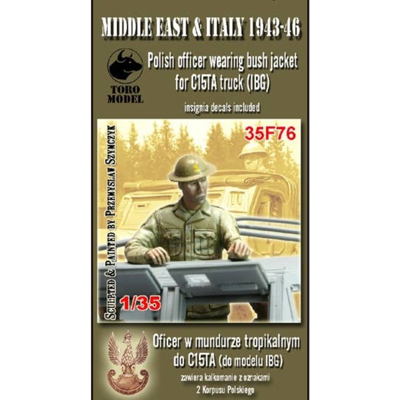 1/35 Middle East & Italy 1943-46 Polish Officer Wearing Bush Jacket for C15TA Truck (IBG)