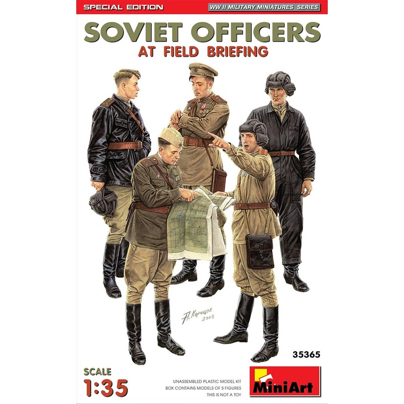 1/35 Special Edition of 5 Officers Set for On-Site Meeting