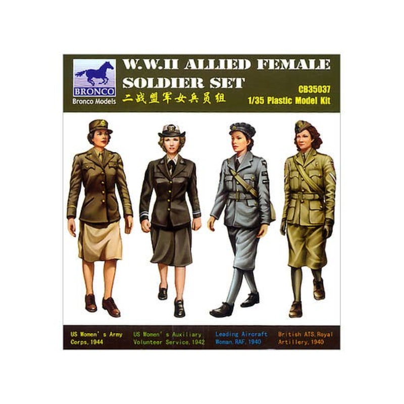 1/35 WWII Allied Female Soldier Set
