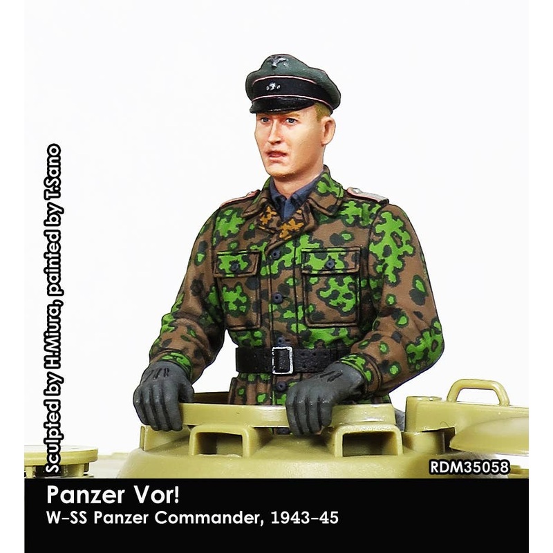 1/35 WWII Germany Waffen SS Tank Crew #1 Tank Commander 1943-45
