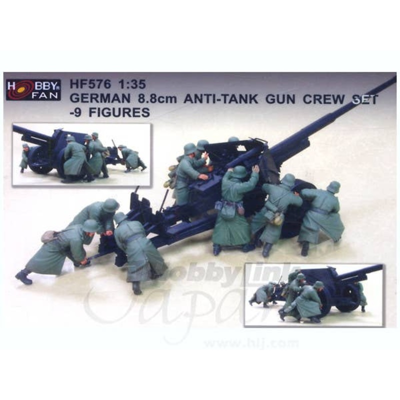 1/35 German 8.8cm Anti-Tank Gun Crew (9pcs)