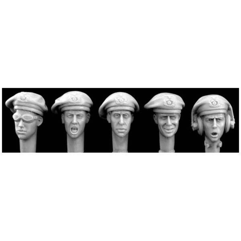 1/35 Heads Wearing German Panzer Berets 1935-1940