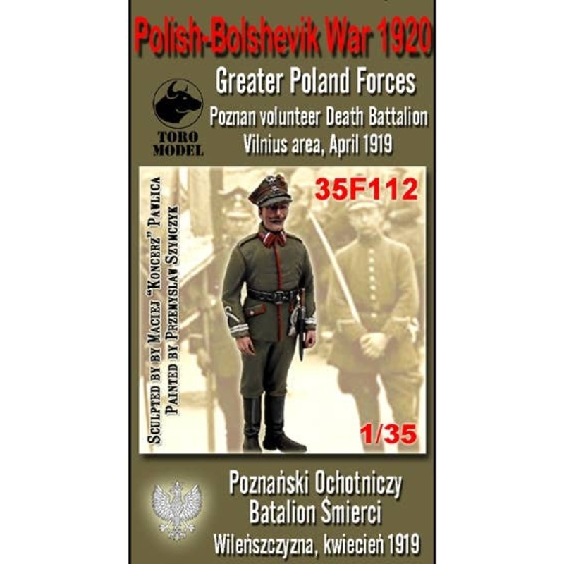 1/35 Polish-Bolshevik War 1920 Greater Poland Forces Poznan Volunteer Death Battalion, Vilnius Area, April 1919