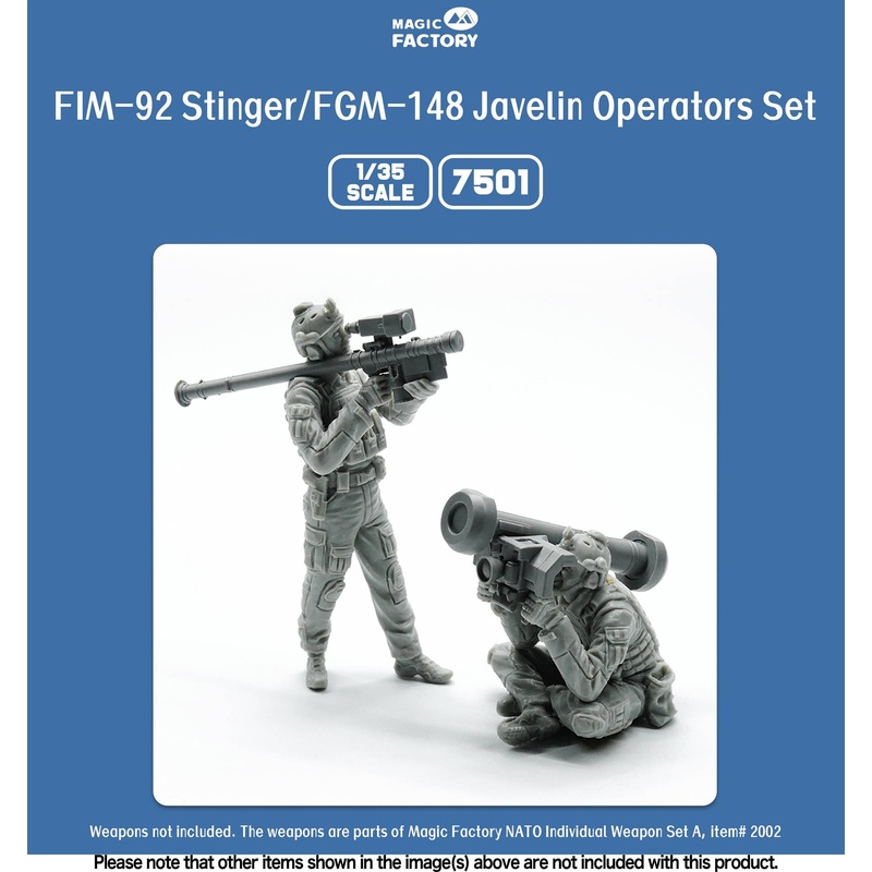 1/35 Stinger/Javelin Operators Set (Resin) (Weapons not Included.)