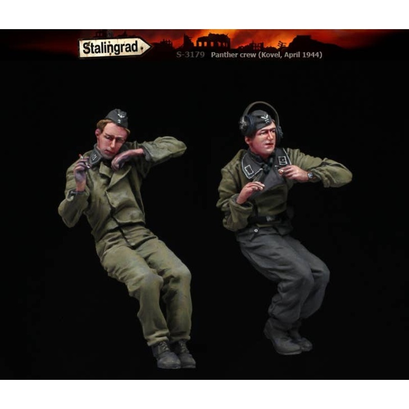 1/35 WW.II German Panther Tank Crew Set Respite Tank Crew (2 figures included) Kovelli April 1944