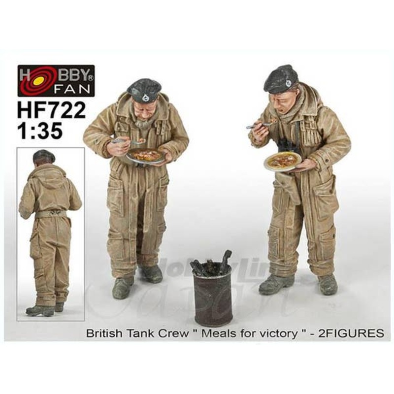 1/35 British Tank Crew Meals For Victory 2pcs