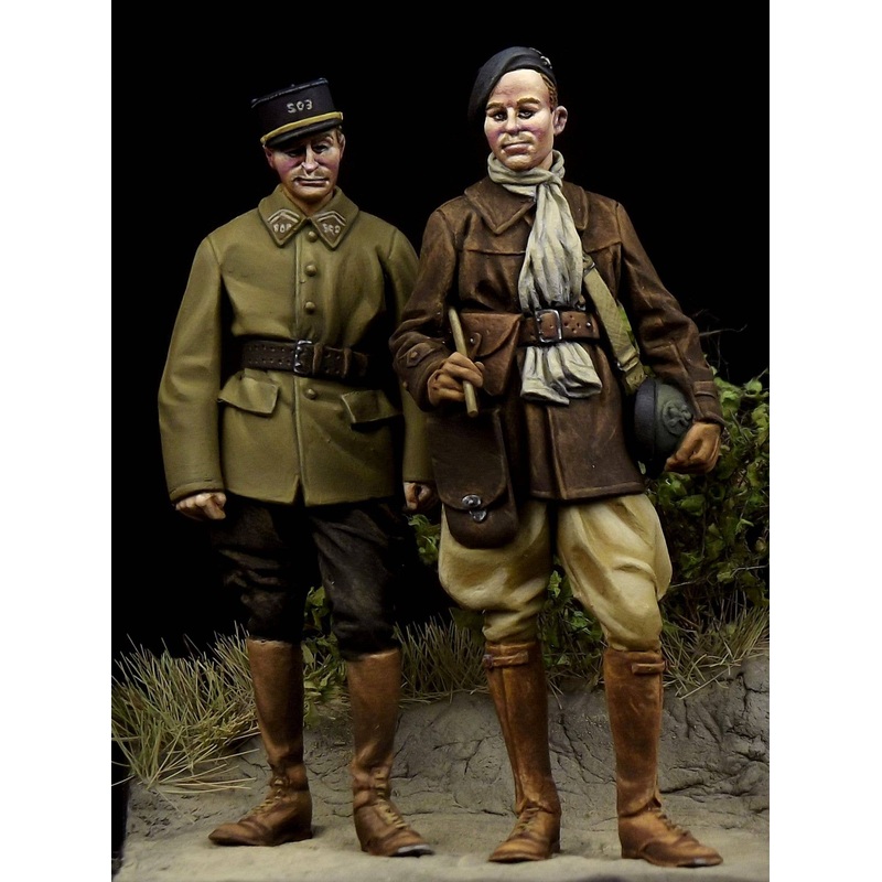 1/35 French Tank Crewman & Non-Commissioned Officer WWII (TBO35101 + TBO35102)