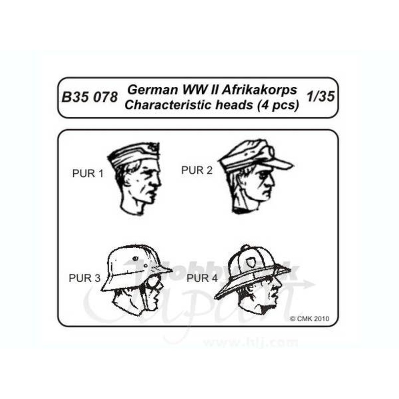 1/35 German Afrika Corps Characteristic Heads