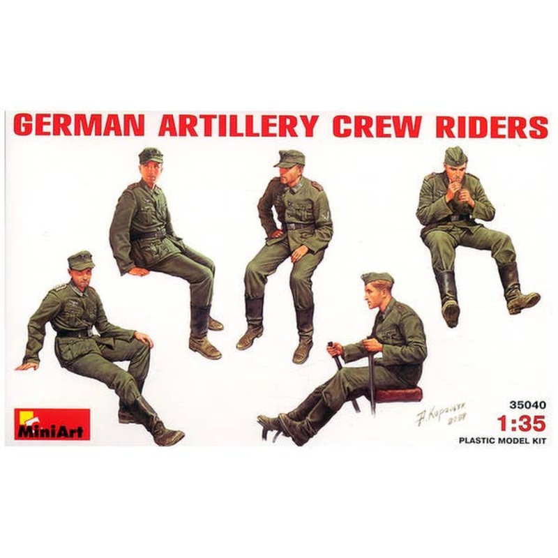 1/35 German Artillery Crew Riders
