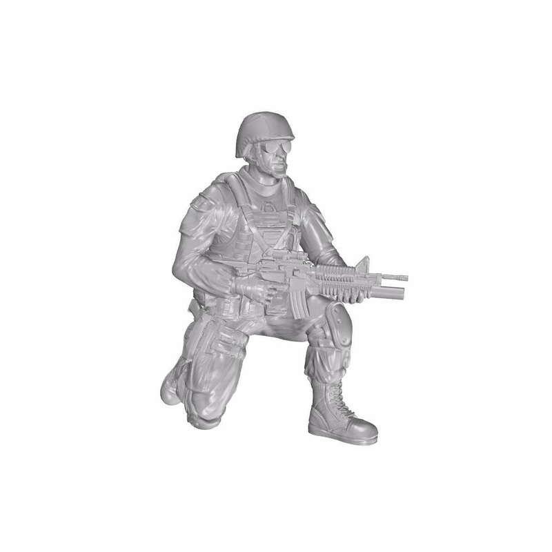 1/35 Kneeling Soldier (on Right Knee) US Army Infantry Squad 2nd Division for M1126 Stryker (part 1)