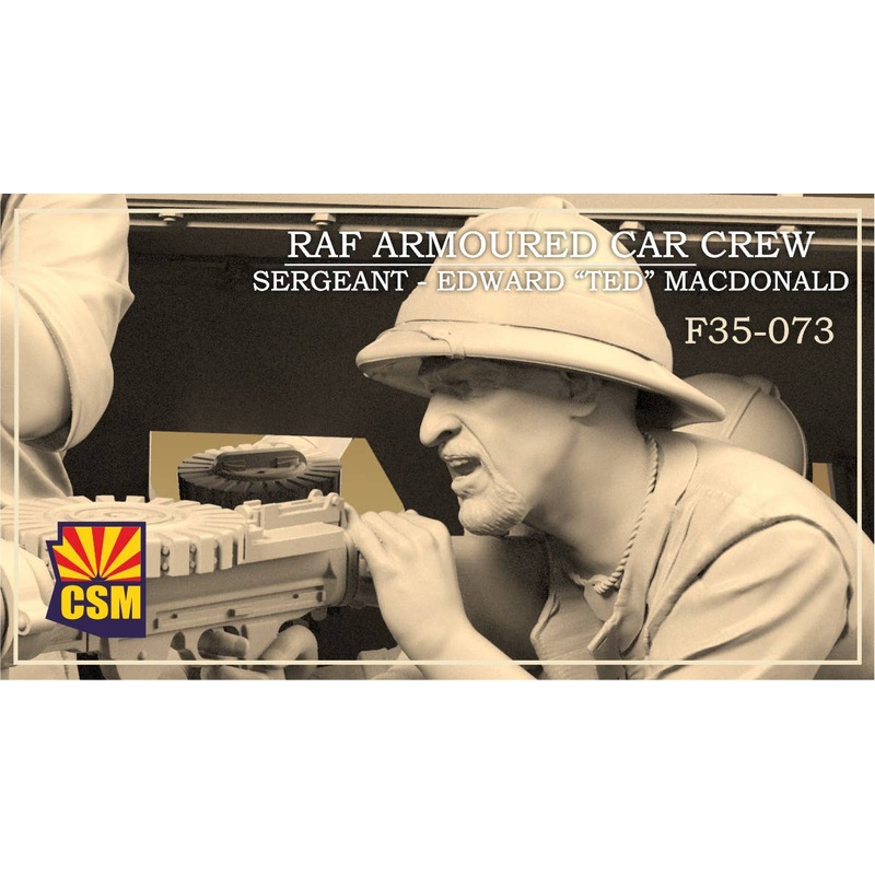 1/35 RAF ARMOURED CAR CREW Sergeant - Edward Ted MacDonald