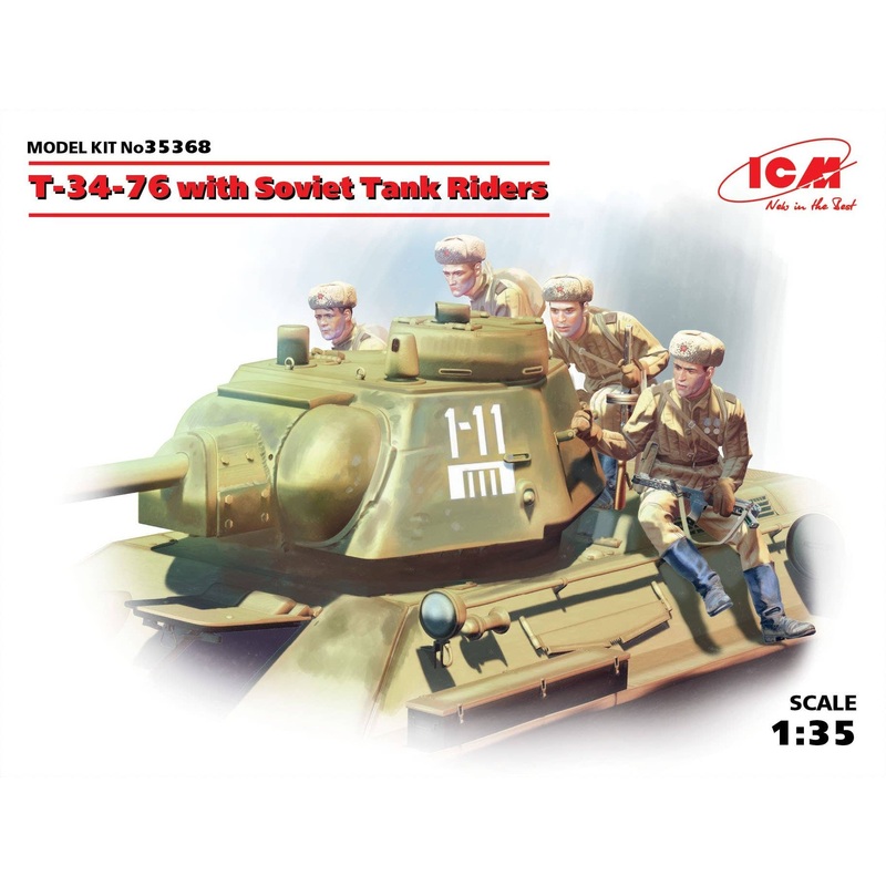 1/35 T-34-76 with Soviet Tank Riders