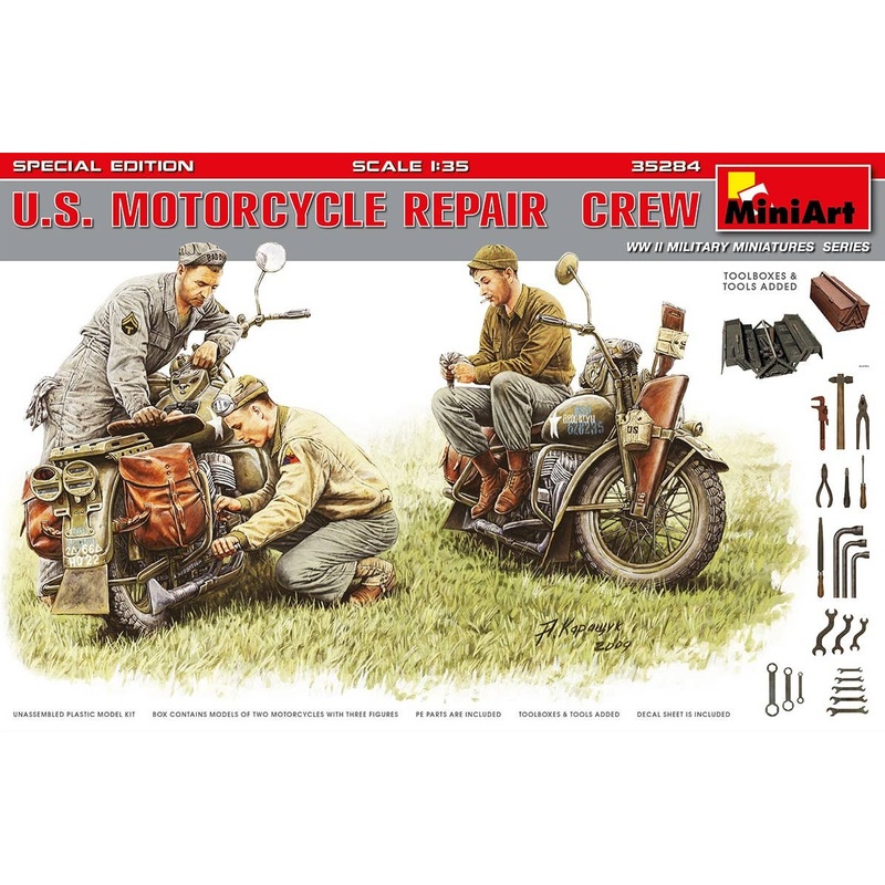 1/35 U.S. Motorcycle Repair Crew. Special Edition