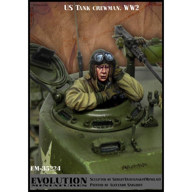 1/35 WW.II U.S. Army Tank Commander Tank Commander in Winter Gazing Ahead