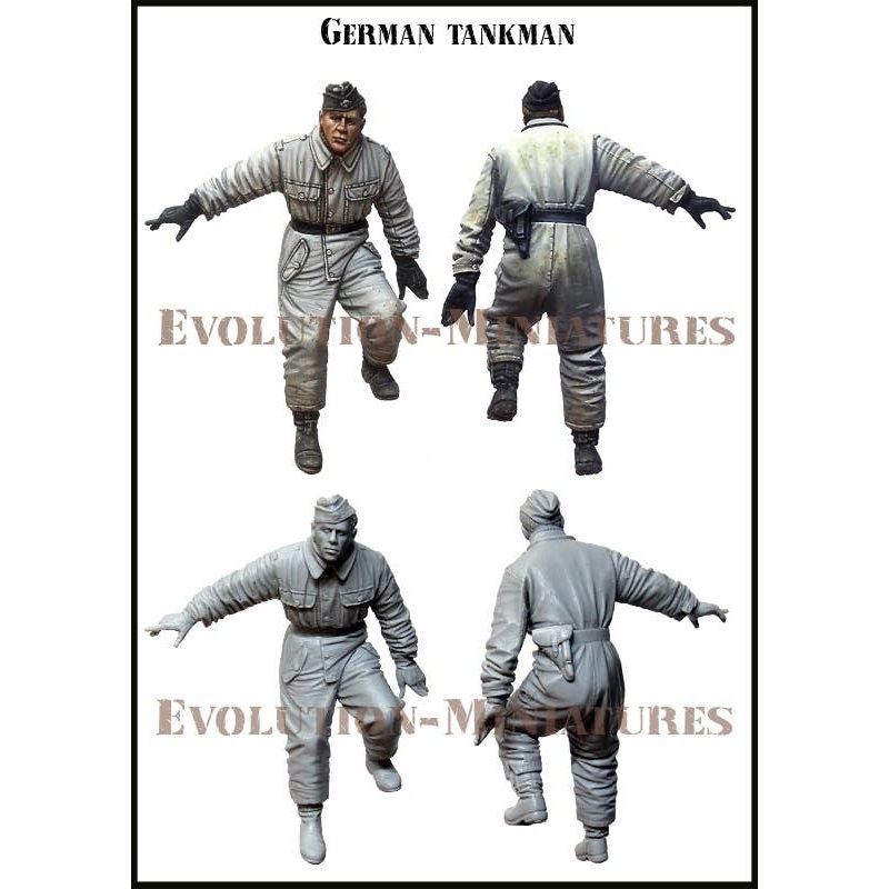 1/35 WWII German Winter Tank Captain Short Pause