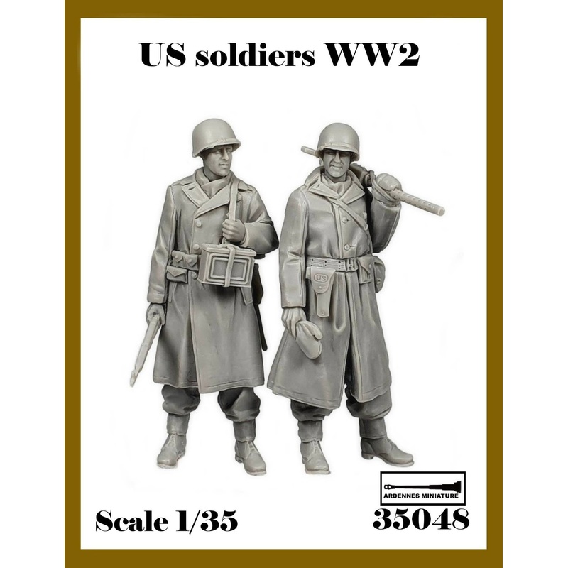 1/35 WWII USA Machine Gun Team Set (2pcs)