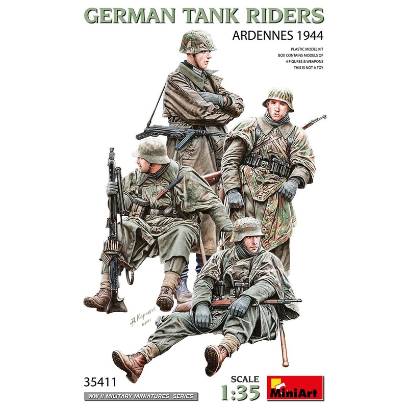1/35 German Tank Riders. Ardennes 1944