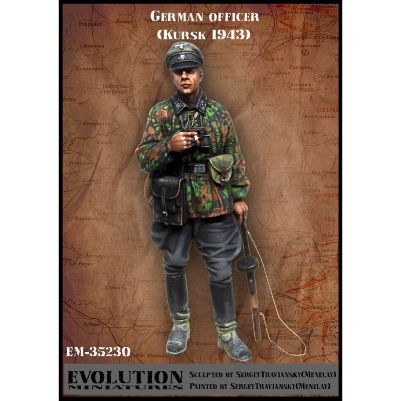 1/35 German Waffen SS Officer Commander Taking a Smoking Break Kursk 1943