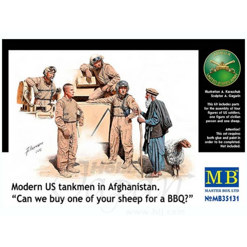 1/35 Modern US Tankmen In Afghanistan. Can We Buy One Of Your Sheep For A BBQ?