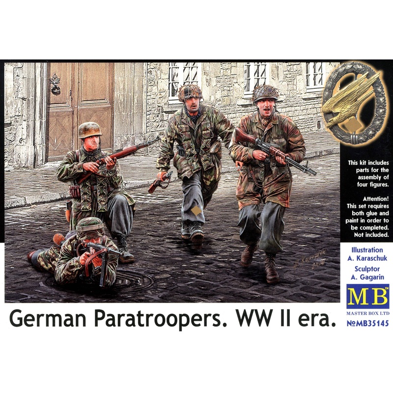 1/35 WWII German Paratroopers