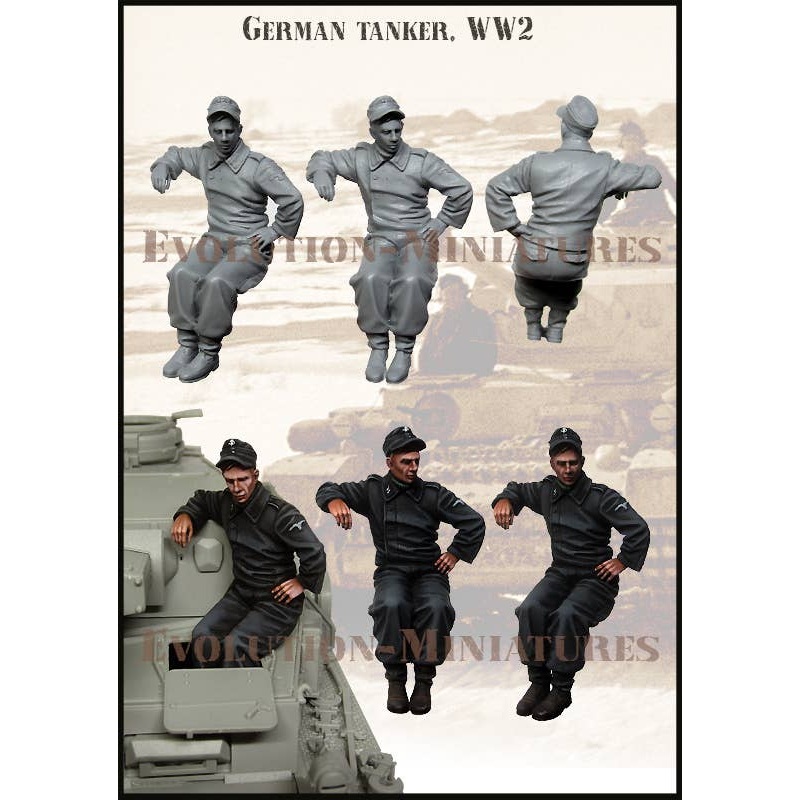 1/35 WWII Germany Dormant Tank Crew