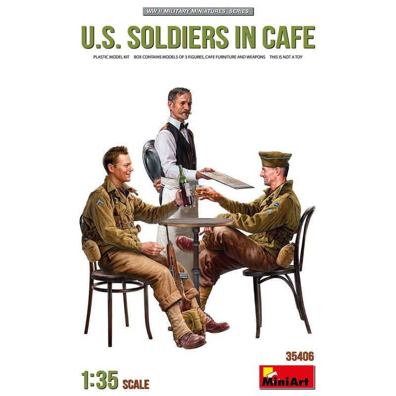 1/35 2 U.S. Soldiers In Cafe