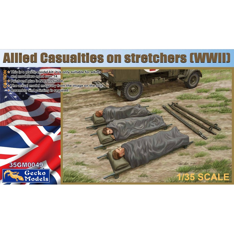 1/35 Allied Casualties on Stretchers (WWII)
