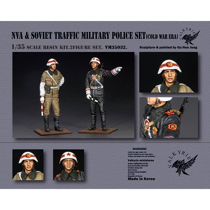 1/35 Current Russian/Soviet/Eastern German Army Cold War Traffic Military Police Set (2 Pieces)