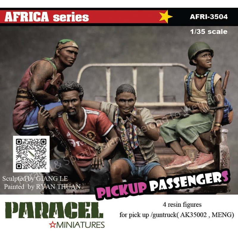 1/35 Current Use Africa Pickup Truck Bed Crew Set (4pcs)
