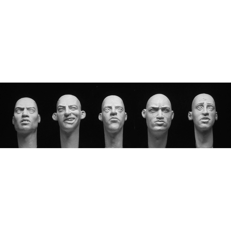1/35 HH47 Caucasian Heads (5 Types)