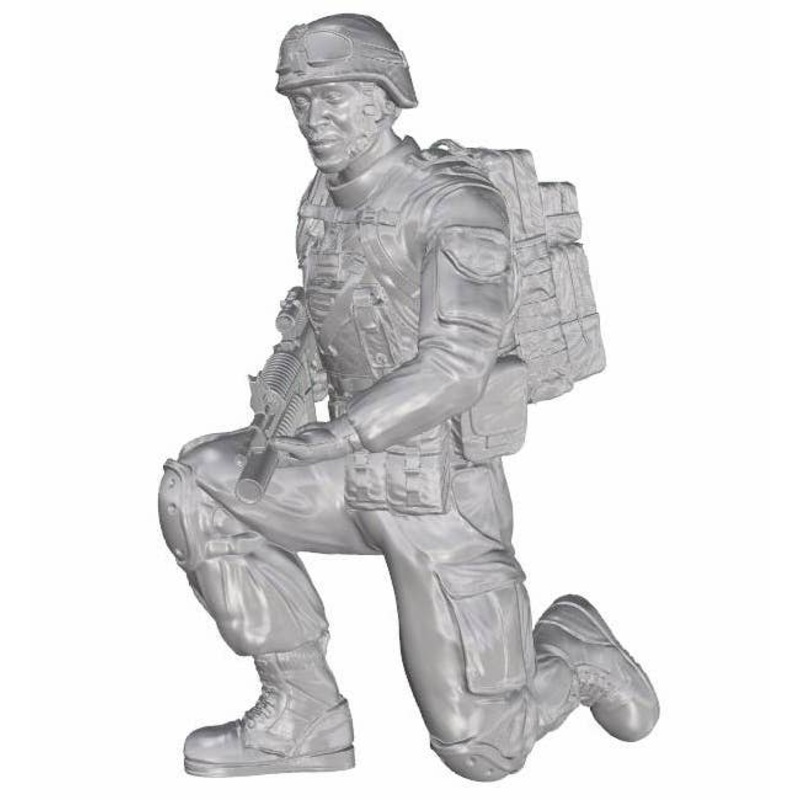 1/35 Kneeling Soldier (on Left Knee) US Army Infantry Squad 2nd Division for M1126 Stryker (part 2)
