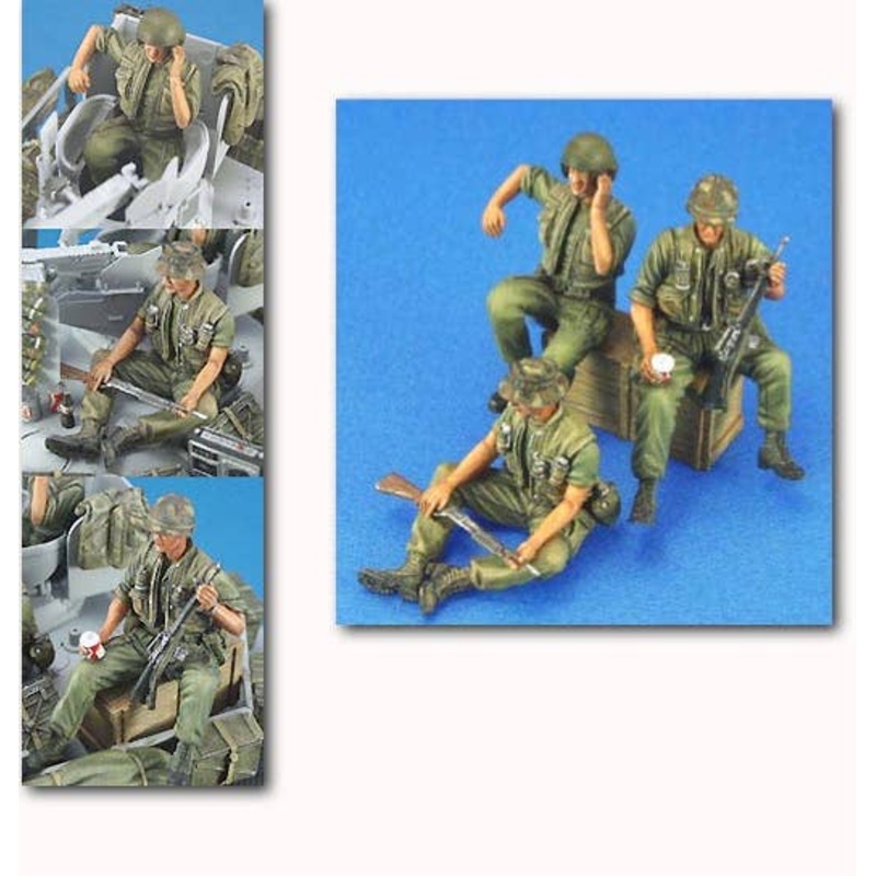 1/35 US AFV Crew Set Vietnam 3 Figure