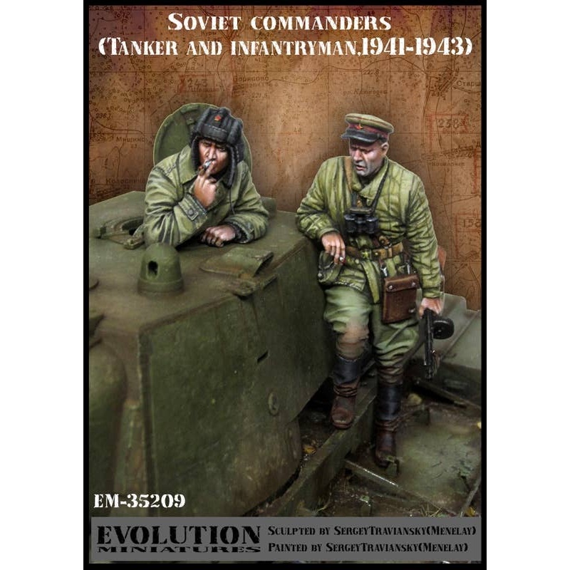 1/35 WW.II Infantry Commander Meeting With Russian Red Army Tank Commander 1941-1943