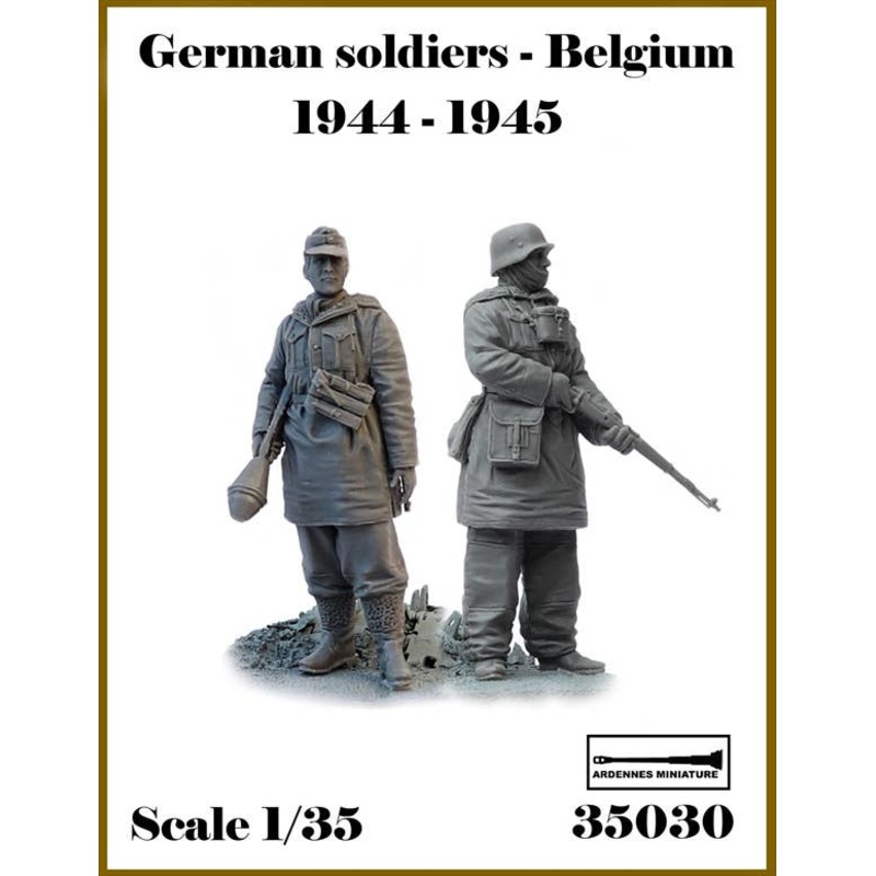 1/35 WWII German Belgian Battle 1944-1945 #3 Waiting Set (2pcs)