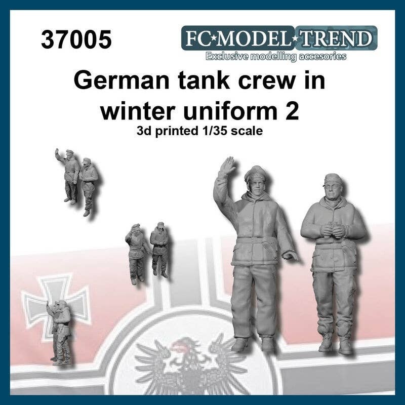1/35 WWII German Tank Crew (Winter Equipment) Set #2 (2pcs)