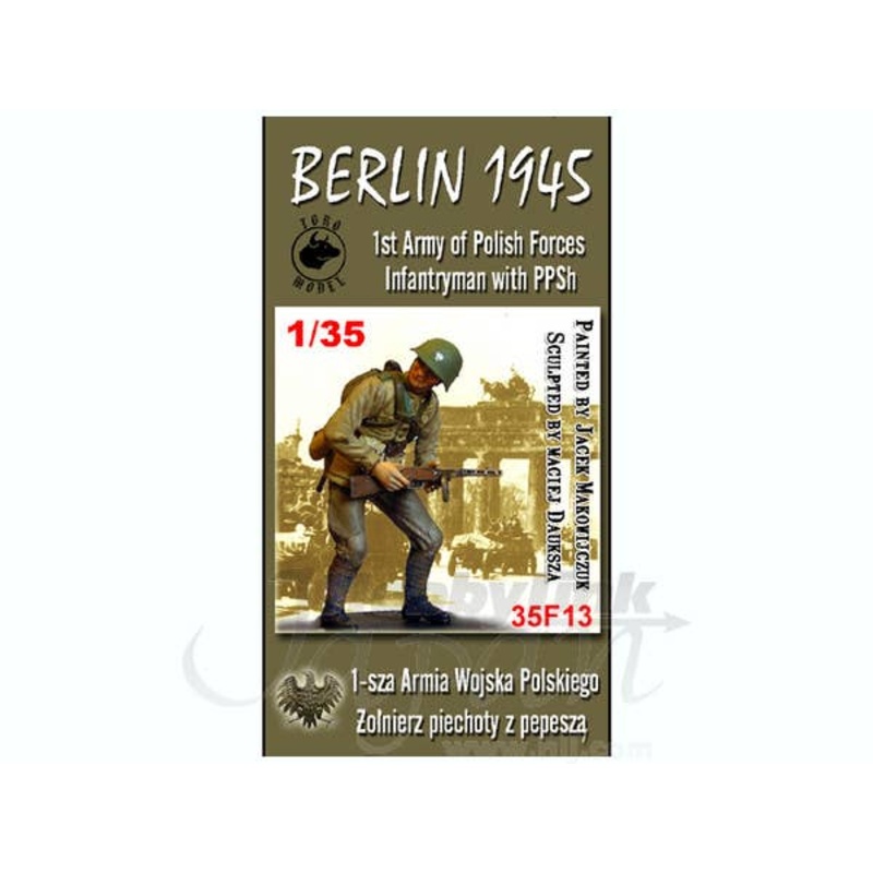 1/35 Berlin 1945 1st Army of Polish Forces Infantryman with PPSh