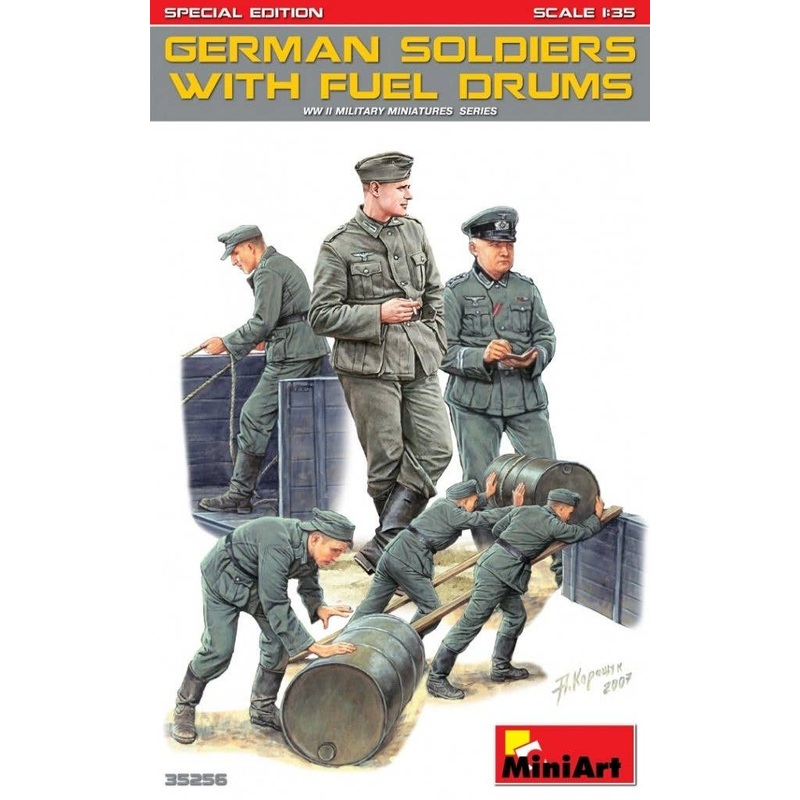 1/35 German Soldiers w/Fuel Drums Special Edition