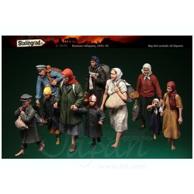 1/35 Russian Refugees 10 Figures Set
