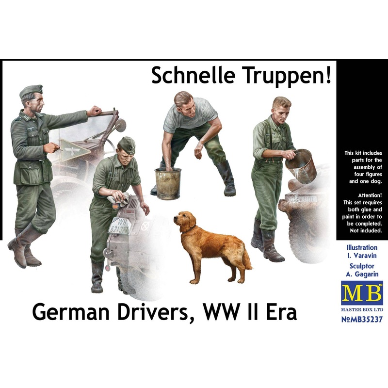 1/35 Schnelle Truppen. German Drivers, WW II Era