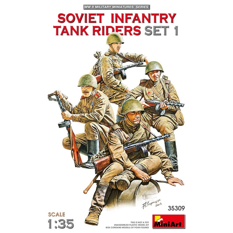 1/35 Soviet Infantry Tank Riders Set 1