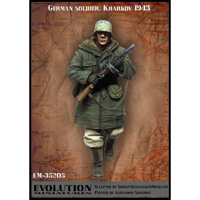 1/35 WW.II German Army Soldier Kharkov Winter 1943, An Infantryman Who Loves Taking Weapons