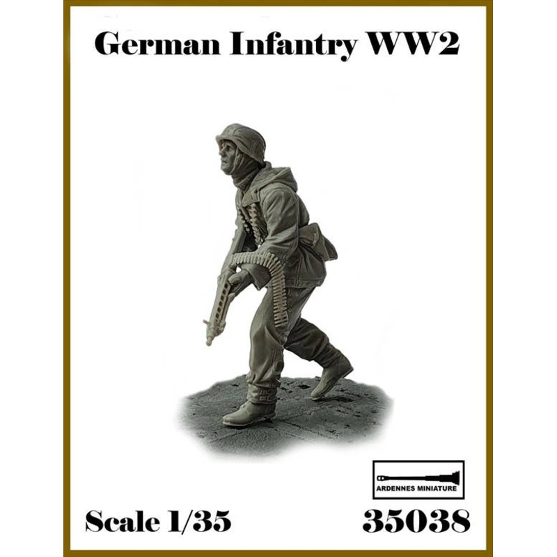 1/35 WWII German Infantry #2 Soldier with MG42 (1pcs)