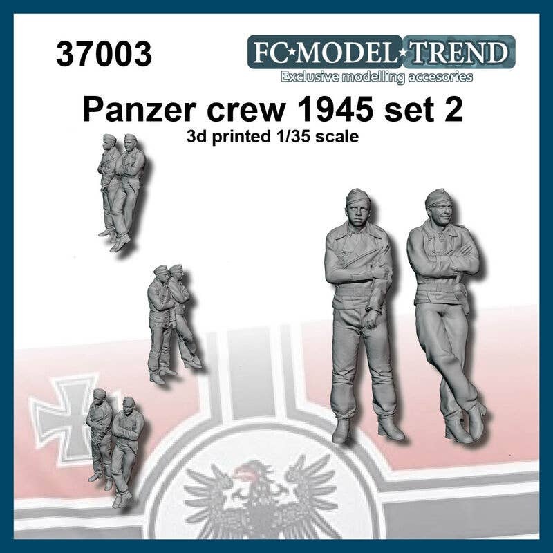 1/35 WWII German Tank Crew (1945) Set #2 (2pcs)