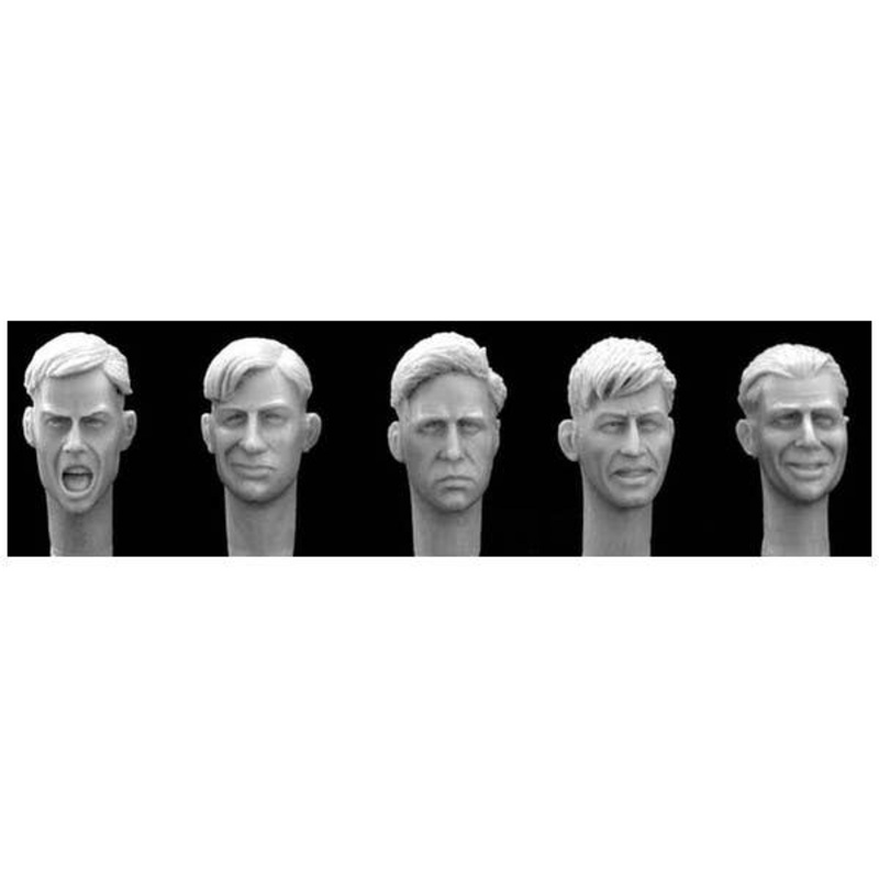 1/35 5 Heads with WWII Haircuts