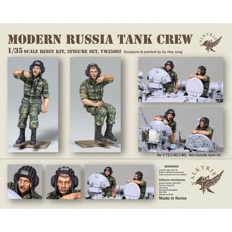 1/35 Current Russian/Soviet Russian Tank Crew Set (2 Pieces)