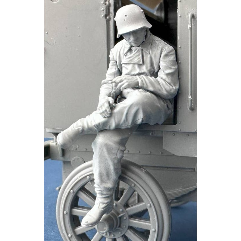1/35 German Armoured Car Crewman in grey coverall