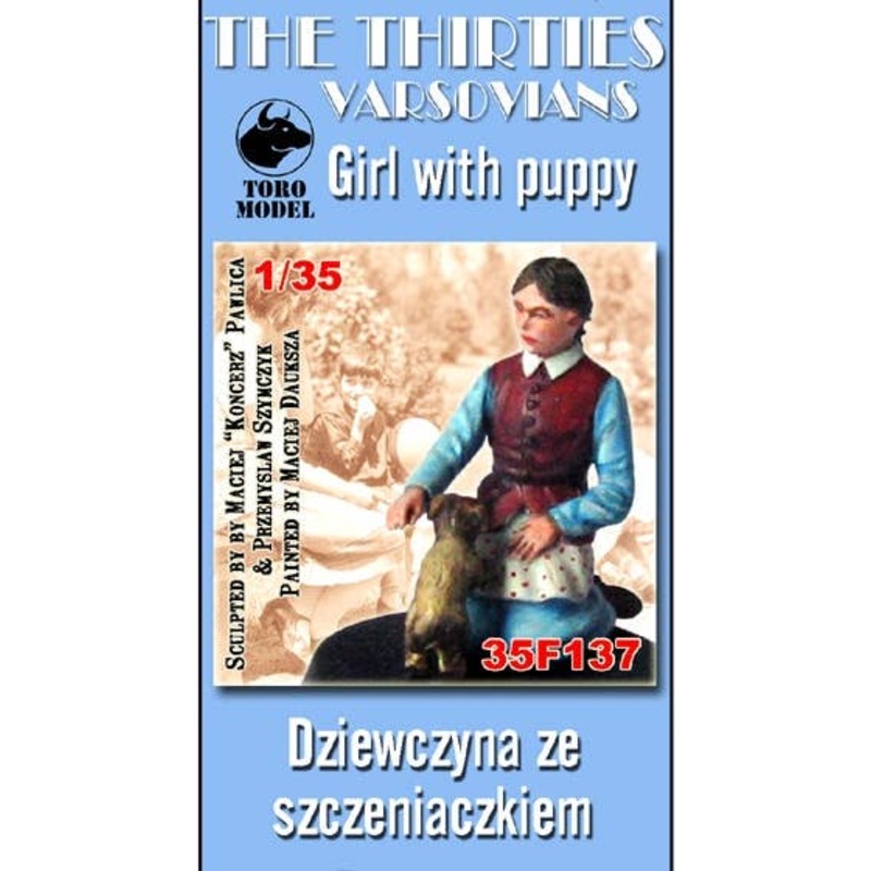 1/35 Girl and Puppy 1930s